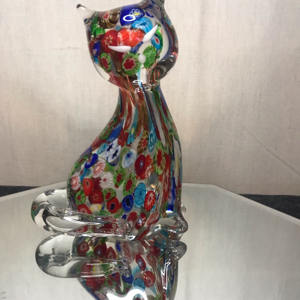 No.127/Murano hand blown glass cat - Picture 2 of 2